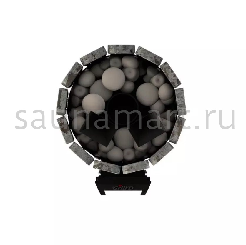 Печь дровяная Grill`D Cometa Vega 180 Short Stone Серпентинит Печь дровяная Grill`D Cometa Vega 180 Short Stone Серпентинит