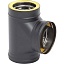 Тройник термо 87* ТРТ-Р 430-0.8/430 D115/200* Black (Т<200C*)