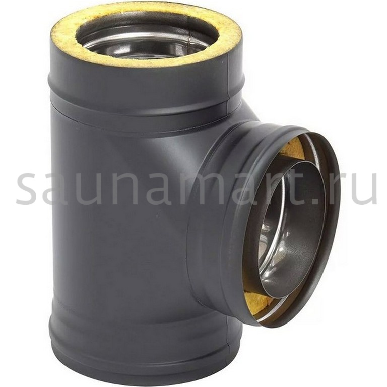 Тройник термо 87* ТРТ-Р 430-0.8/430 D115/200* Black (Т<200C*) Тройник термо 87* ТРТ-Р 430-0.8/430 D115/200* Black (Т<200C*)