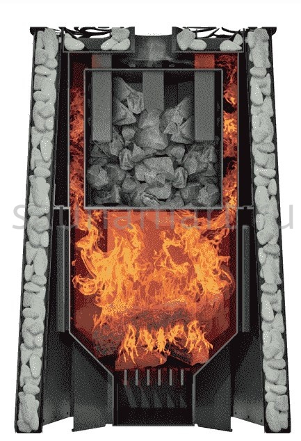 Печь дровяная Grill`D Violet Steel Long Window Max Печь дровяная Grill`D Violet Steel Long Window Max