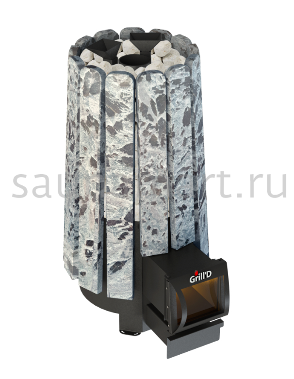 Печь дровяная Grill`D Cometa Vega 180 Long Stone Серпентинит Печь дровяная Grill`D Cometa Vega 180 Long Stone Серпентинит