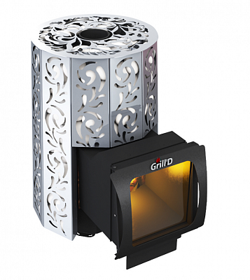 Печь дровяная Grill`D Violet Steel Long Window Max Печь дровяная Grill`D Violet Steel Long Window Max