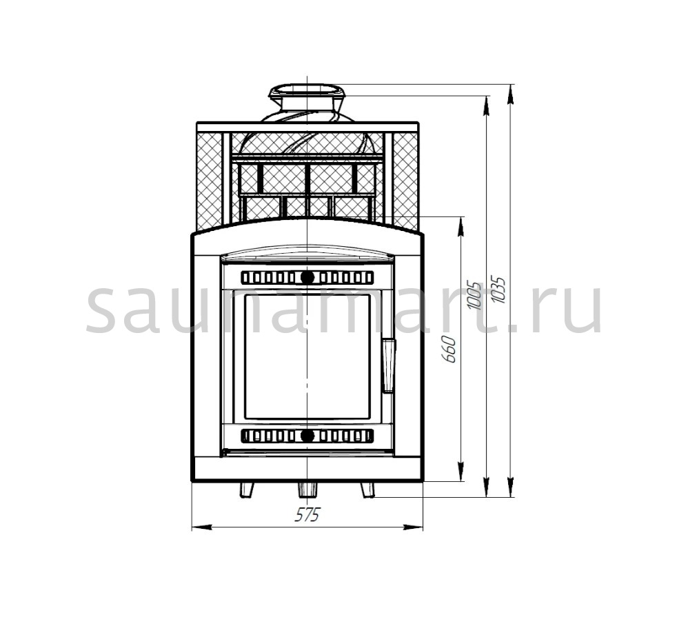 Печь дровяная Атмосфера XL (Про) сетка нержавейка Печь дровяная Атмосфера XL (Про) сетка нержавейка