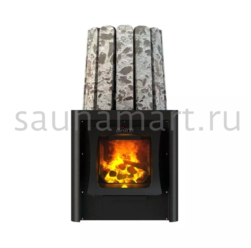 Печь дровяная Grill`D Cometa Vega 180 Long Window Max Stone Серпентинит  Печь дровяная Grill`D Cometa Vega 180 Long Window Max Stone Серпентинит